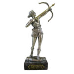Artemis metal statue 17cm