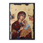 Virgin Mary Amolyntos Orthodox icon on canvas and wood