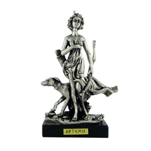 Artemis metal statue 13cm