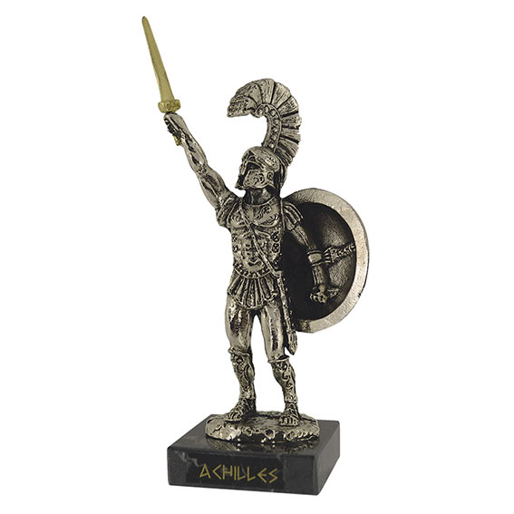 ACHILEAS with sword Metal statue