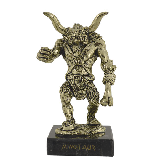 Minotaur metal statue