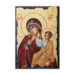 Virgin Mary Paramythia Orthodox icon on canvas and wood