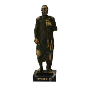 Hippocrates Metal statue