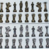 atlas metal chess pieces   height 4,1 cm