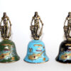 ceramic bells with hercule statue