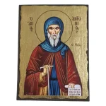 Saint Anthony the Great Orthodox icon on canvas and wood