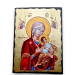 Virgin Mary Theoskepasti Orthodox icon on canvas and wood